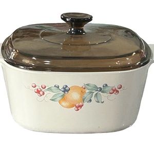 Corning Ware Corningware A-3-B 3L Abundance Pattern Casserole Dish Pan